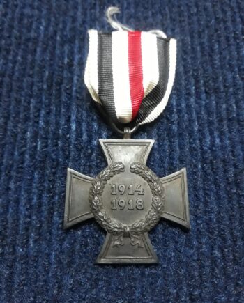 Cruz de Honra da Primeira Guerra Mundial – Variante de Viúva (1914–1918) Original Alemã – Fabricante WS