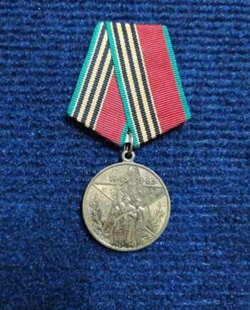 Medalha Soviética Comemorativa “40 Anos da Vitória” 1945–1985 – Original URSS